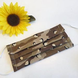 Fabric Face Mask Camo Print